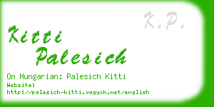kitti palesich business card